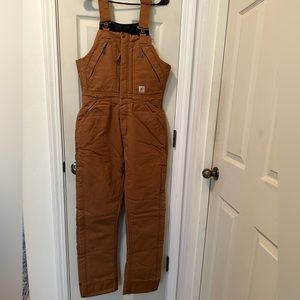 NWT women’s -small- brown bib overalls – double knee fabric -level four warm
